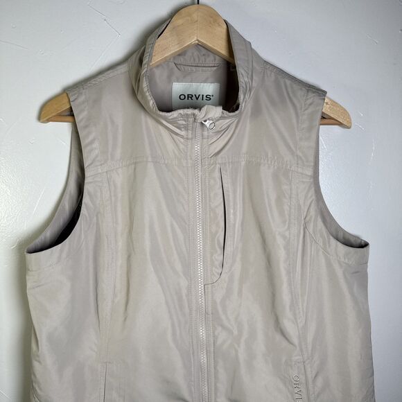Orvis Full Zip Lightweight Fishing Vest  Beige Men's Size Medium Fishing Outdoor - Picture 2 of 16